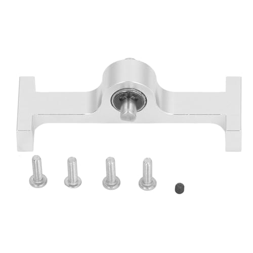 DriKou Transfer Case Getriebegetriebe, Übertragungskoffer -Baugruppe 70 -mm -Aluminium -Legierungsübertragung mit D -Formwelle für 1/10 RC Crawler -Upgrade -Teile (Silver) von DriKou