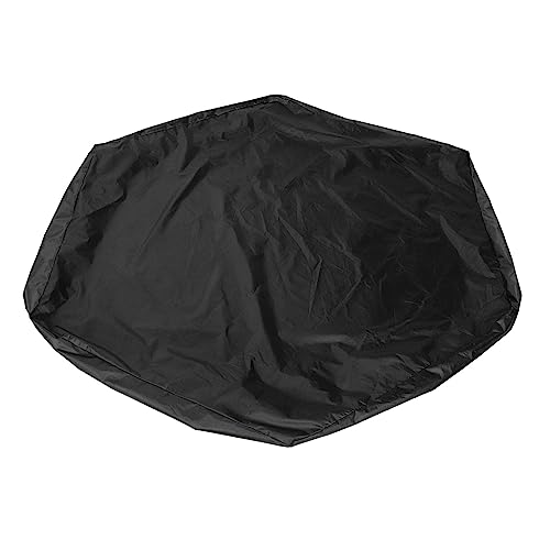 Drikou Sandbox Cover, Sechsecksandkasten -Sandspielzeugabdeckung Poolabdeckung mit Kennzeichen für Garten im Freien (Black) von DriKou