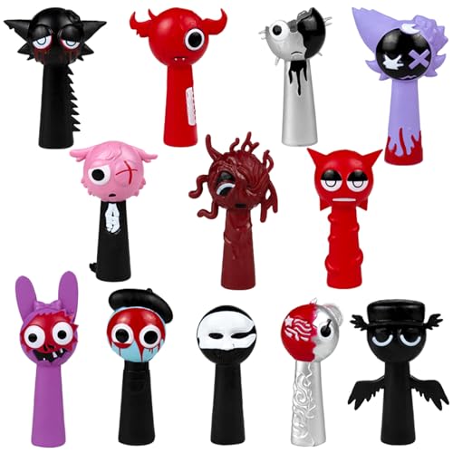 Driflo Sprunki Figur, Sprunki Figuren 12 Stück, Cake Toppers S-prunki Pencil Cap, Cartoon Ornamente Figuren Modellfigur Desktop Dekoration S-prunki Geschenke für Freunde und Fans Driflo Sprunki Figur, Sprunki Figuren 12 Stück, Cake Toppers S-prunki Pencil Cap, Cartoon Ornamente Figuren Modellfigur Desktop Dekoration S-prunki Geschenke für Freunde und Fans von Driflo