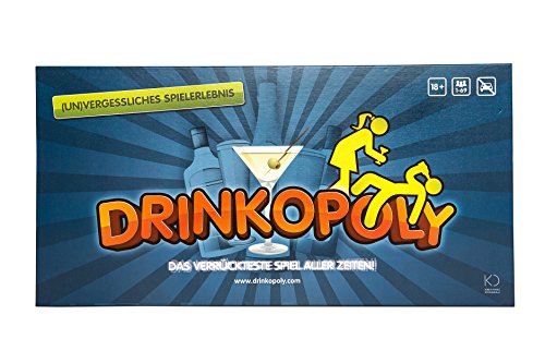 Drinkopoly – Das verrückteste Spiel Aller Zeiten - Party Spiele für Erwachsene und Studenten mit 50 Erweiterungskarten mit Aufgaben, eine (un) vergessliche Erfahrung, EIN Trinkspiel Geschenkset von Drinkopoly
