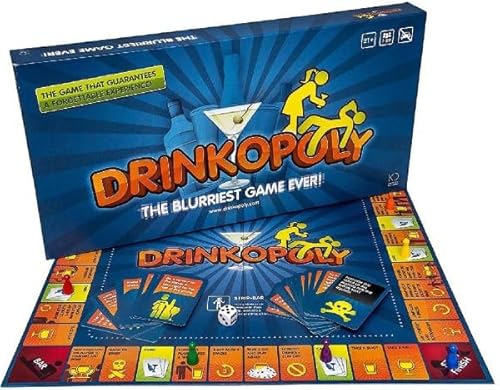 Drinkopoly Lustiges Brettspiel für Erwachsene - Brettspiel für Reife, lustiges Spiel für Schüler, verrücktes Spiel für Spieleabend, Brettkartenspiele für Partys Drinkopoly Lustiges Brettspiel für Erwachsene - Brettspiel für Reife, lustiges Spiel für Schüler, verrücktes Spiel für Spieleabend, Brettkartenspiele für Partys von Drinkopoly