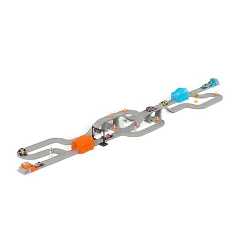 Driven by Battat – Toy Race Track Set – Racetrack with Launchers for Kids – 6 Mini Race Cars – 60+ Tracks & Accessories – 3 Years + – Pocket Turbo Launcher (84pc) von Driven by Battat
