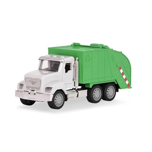Driven by Battat – Müllauto Spielzeug für Kinder – 19 cm LKW Spielzeug – Lichter & Geräusche – Realistische bewegliche Teile – Für Kinder ab 3 Jahren – Micro Müllabfuhr von Driven by Battat