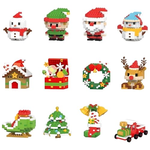 DrmBeyd 12 Pack Weihnachtsmann Bausteine Set, 2198+ Teile Weihnachten Countdown Spielzeug Mini Bausteine, Adventskalender 2026 Bausatz Dekor, Weihnachten Geschenk für Erwachsene und Kinder DrmBeyd 12 Pack Weihnachtsmann Bausteine Set, 2198+ Teile Weihnachten Countdown Spielzeug Mini Bausteine, Adventskalender 2026 Bausatz Dekor, Weihnachten Geschenk für Erwachsene und Kinder von DrmBeyd