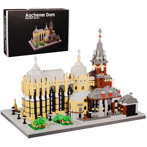DrmBeyd Aachener Dom Architektur Mini Baustein Bausatz, Deutschlands Wahrzeichen Kirche Klemmbausteine Haus Modell, 6650+ Teile Mini Kirchen Bausteine, Geschenk für Erwachsene und Kinder DrmBeyd Aachener Dom Architektur Mini Baustein Bausatz, Deutschlands Wahrzeichen Kirche Klemmbausteine Haus Modell, 6650+ Teile Mini Kirchen Bausteine, Geschenk für Erwachsene und Kinder von DrmBeyd