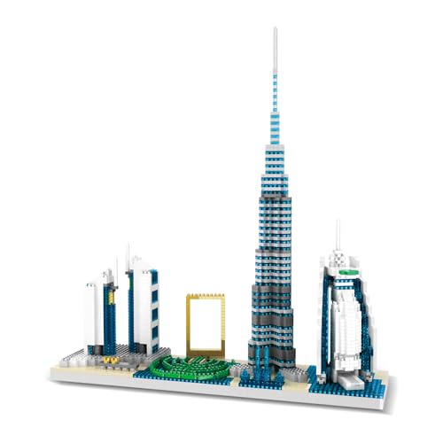 DrmBeyd Architektur Dubai Skyline Bausteine, Mini Architektur Bausteine für Erwachsene, 1945 Teile Mini Micro Dubai Skyline Baustein Spielzeug, Geschenk für Erwachsene und Jugendliche DrmBeyd Architektur Dubai Skyline Bausteine, Mini Architektur Bausteine für Erwachsene, 1945 Teile Mini Micro Dubai Skyline Baustein Spielzeug, Geschenk für Erwachsene und Jugendliche von DrmBeyd