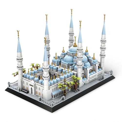 DrmBeyd Blaue Moschee Istanbul Architektur Bausteine Modell, Weltberühmte Wahrzeichen Architektur Bausteine, Blaue Moschee Bausatz, Heimdeko Geschenk für Erwachsene und Jugendliche, 1129 Teile DrmBeyd Blaue Moschee Istanbul Architektur Bausteine Modell, Weltberühmte Wahrzeichen Architektur Bausteine, Blaue Moschee Bausatz, Heimdeko Geschenk für Erwachsene und Jugendliche, 1129 Teile von DrmBeyd