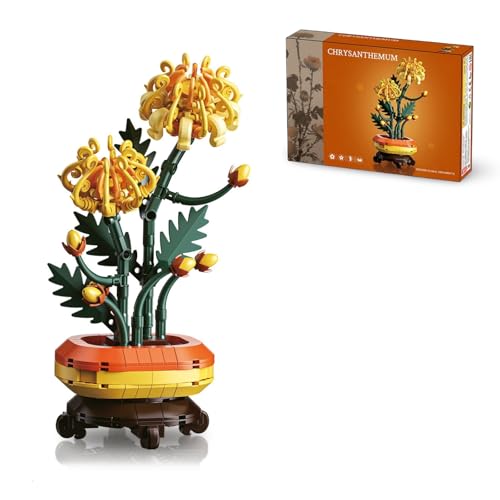 DrmBeyd Bonsai Klemmbausteine Blumenstrauß Bausatz (Chrysanthemen) von DrmBeyd