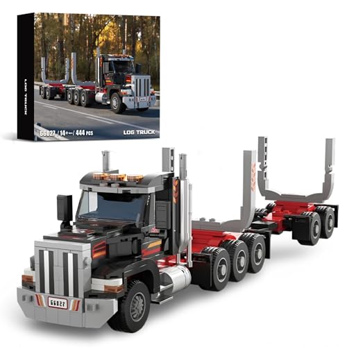 DrmBeyd Technik LKW Klemmbausteine Set, Holztransporter Lastwagen Bausteine, Straßen Lastwagen Montagesatz Spielzeug, Geschenk für Erwachsene und Kinder, Kompatibel mit L***, 445 Teile DrmBeyd Technik LKW Klemmbausteine Set, Holztransporter Lastwagen Bausteine, Straßen Lastwagen Montagesatz Spielzeug, Geschenk für Erwachsene und Kinder, Kompatibel mit L***, 445 Teile von DrmBeyd