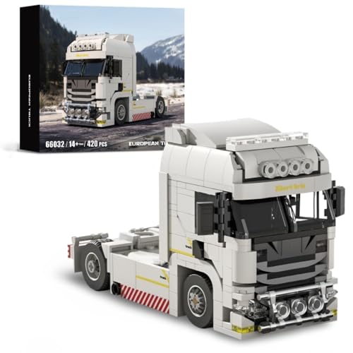 DrmBeyd Technik LKW Klemmbausteine Set, LKW Sattelzugmaschine Lastwagen Bausteine, Straßen Lastwagen Montagesatz Spielzeug, Geschenk für Erwachsene und Kinder, Kompatibel mit L***, 421 Teile DrmBeyd Technik LKW Klemmbausteine Set, LKW Sattelzugmaschine Lastwagen Bausteine, Straßen Lastwagen Montagesatz Spielzeug, Geschenk für Erwachsene und Kinder, Kompatibel mit L***, 421 Teile von DrmBeyd