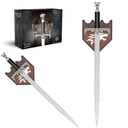 DrmBeyd GOT Schwert Bausteine Bausatz, STEM Langklauen Schwert Baustein Modell für Got Fans, Heimdeko Kreatives Sammler Geschenk für Filmfans, Kompatibel mit Mainstream Marken, 474 Teile DrmBeyd GOT Schwert Bausteine Bausatz, STEM Langklauen Schwert Baustein Modell für Got Fans, Heimdeko Kreatives Sammler Geschenk für Filmfans, Kompatibel mit Mainstream Marken, 474 Teile von DrmBeyd