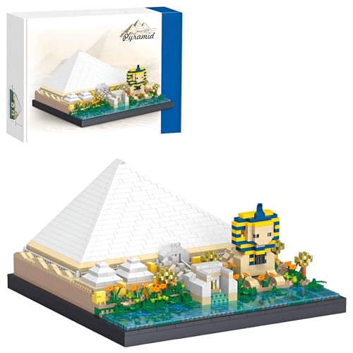 DrmBeyd Klemmbausteine Architecture Pyramiden von Gizeh, Weltberühmtes Architektur Modellbausatz 2273 Teile Micro Bausteine, Ideen Geschenk für Erwachsene und Jugendliche Sammler DrmBeyd Klemmbausteine Architecture Pyramiden von Gizeh, Weltberühmtes Architektur Modellbausatz 2273 Teile Micro Bausteine, Ideen Geschenk für Erwachsene und Jugendliche Sammler von DrmBeyd