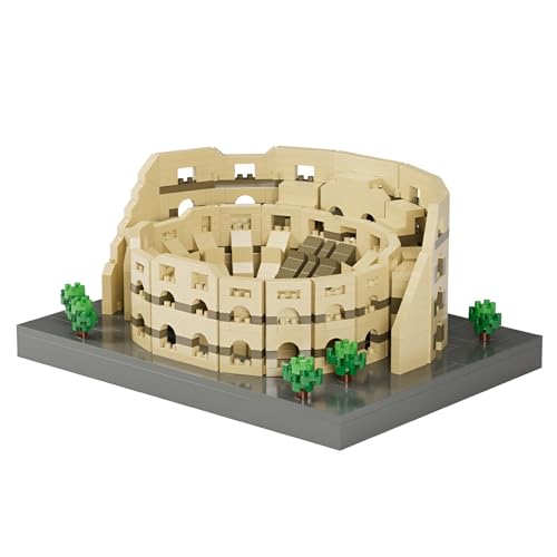 DrmBeyd Kolosseum Bausteine Set, Weltberühmte Wahrzeichen Architektur Mikro Bausteine, 1043 Teile Mini Mikro Architektur Bausatz, Geschenk für Erwachsene und Kunstbegeisterten DrmBeyd Kolosseum Bausteine Set, Weltberühmte Wahrzeichen Architektur Mikro Bausteine, 1043 Teile Mini Mikro Architektur Bausatz, Geschenk für Erwachsene und Kunstbegeisterten von DrmBeyd