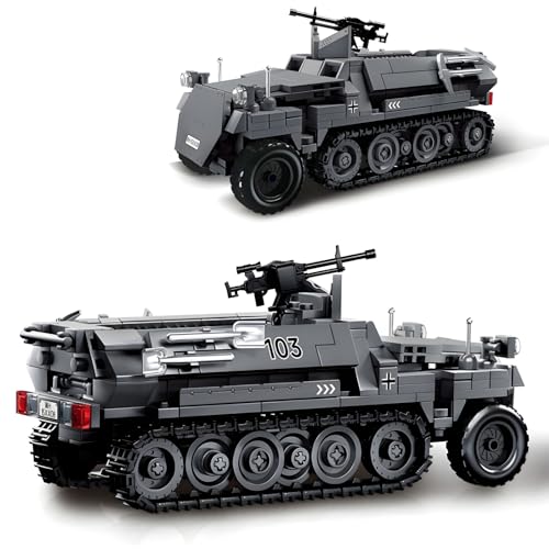 DrmBeyd Land Stuka Launcher Militär Panzer Bausteine, 436 Teile WW2 Panzer Deutschland Skuka Zu Fuss Modell Kits für Erwachsene, Geschenke für Militär Enthusiasten und Jungen, Kompatibel mit L*** von DrmBeyd