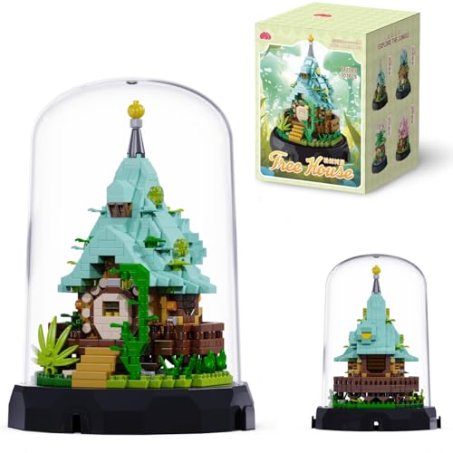 DrmBeyd Pflanzen Bonsai Bausteine Set mit Schutzhülle, Mini Micro Baumhaus Bonsai Bausteine, 707 Teile Baumhaus Mikro Baustein Botanisch Sammlungs, Geschenk für Erwachsene und Jugendliche DrmBeyd Pflanzen Bonsai Bausteine Set mit Schutzhülle, Mini Micro Baumhaus Bonsai Bausteine, 707 Teile Baumhaus Mikro Baustein Botanisch Sammlungs, Geschenk für Erwachsene und Jugendliche von DrmBeyd