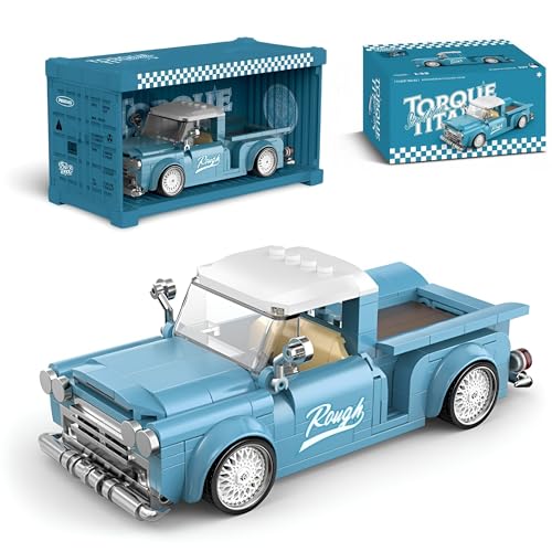 DrmBeyd Pickup Truck Bausteine Bausatz mit Behälter Displaybox – 297 Teile Amerikanisch Pickup Truck Modellauto Bausteine Set, Sammler Geschenk für Erwachsene und Kinder, Kompatibel mit L*** DrmBeyd Pickup Truck Bausteine Bausatz mit Behälter Displaybox – 297 Teile Amerikanisch Pickup Truck Modellauto Bausteine Set, Sammler Geschenk für Erwachsene und Kinder, Kompatibel mit L*** von DrmBeyd