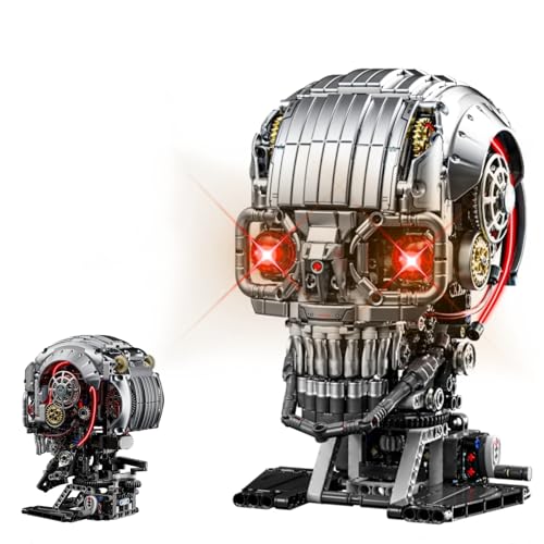 DrmBeyd Skelett Kopf Bausteine Modellbauzsatz für Erwachsene, Cool Kopfskulptur Helm Bausteine Set, STEM Skelett Klemmbausteine Modell, Geschenk für Sci-Fi Fans, 1099 Teile DrmBeyd Skelett Kopf Bausteine Modellbauzsatz für Erwachsene, Cool Kopfskulptur Helm Bausteine Set, STEM Skelett Klemmbausteine Modell, Geschenk für Sci-Fi Fans, 1099 Teile von DrmBeyd