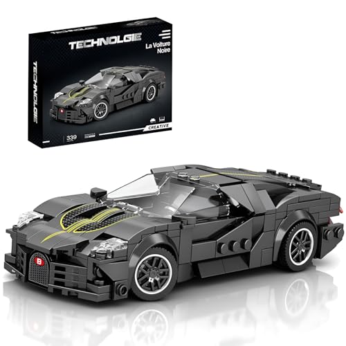 DrmBeyd Speed Champion Bugadi Sportwagen Bausteine, La Voiture Noire MOC Auto Klemmbausteine Bausatz, Rennwagen Modellauto Spielzeug, Geschenk für Erwachsene und Kinder, 339 Teile DrmBeyd Speed Champion Bugadi Sportwagen Bausteine, La Voiture Noire MOC Auto Klemmbausteine Bausatz, Rennwagen Modellauto Spielzeug, Geschenk für Erwachsene und Kinder, 339 Teile von DrmBeyd