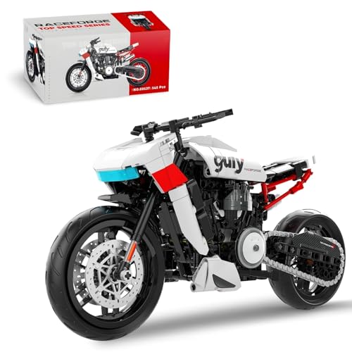 DrmBeyd Technik 1:8 Abenteuer Touring Motorrad Bausteine für Erwachsene, 545 Teile Pan American Motorrad Klemmbausteine Heimbüro Dekor, Geschenk für Motorradliebhaber und Jungen von DrmBeyd