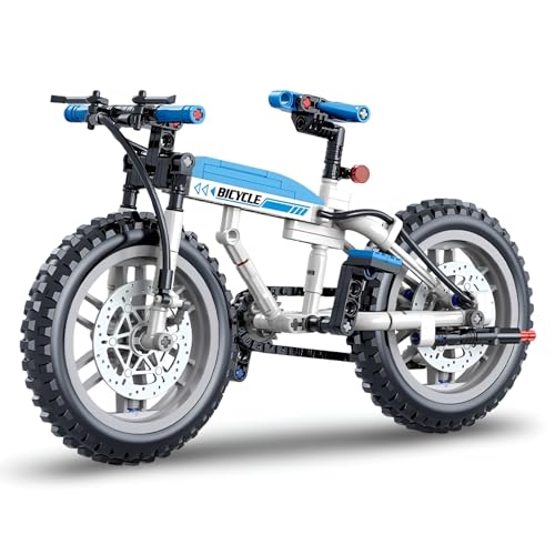 DrmBeyd Technik Fahrrad Bausteine Modellbausatz, 228 Teile Mountainbike Faltrad Klemmbausteine Kit, Bike Bausteine Bausatz Spielzeug Geschenk für Erwachsene und Kinder von DrmBeyd