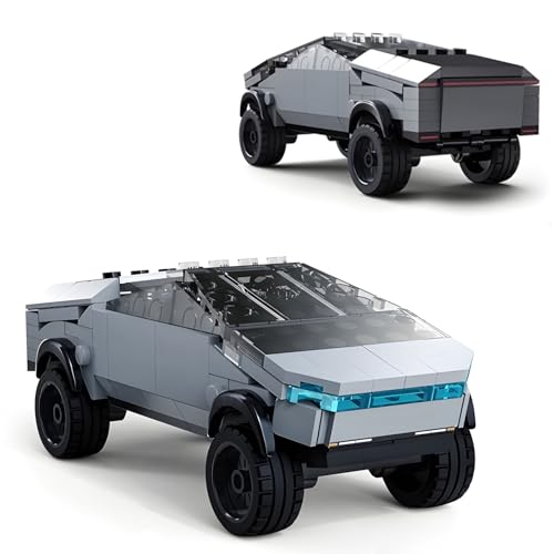 DrmBeyd Technik Sportwagen Bausteine Set für Tesila, Cybertruck Pickup Bausteine Rennwagen Bausatz Modell, Spiel & Ausstellungs Geschenk für Erwachsene und Kinder, 180 Teile von DrmBeyd