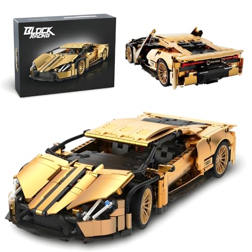 DrmBeyd Technik Sportwagen Bausteine für Lambo, 1:14 Goldener Supersportwagen Klemmbausteine Speed Champions Lambo Modellauto, Geschenke für Erwachsene und Jugendliche, 919 Teile DrmBeyd Technik Sportwagen Bausteine für Lambo, 1:14 Goldener Supersportwagen Klemmbausteine Speed Champions Lambo Modellauto, Geschenke für Erwachsene und Jugendliche, 919 Teile von DrmBeyd