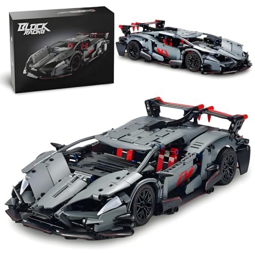 DrmBeyd Technik Sportwagen Bausteine für Lambo Veneno, 1:14 Sportwagen Klemmbausteine Speed Champions Lambo Modellauto, Geschenke für Erwachsene und Jugendliche, 991 Teile DrmBeyd Technik Sportwagen Bausteine für Lambo Veneno, 1:14 Sportwagen Klemmbausteine Speed Champions Lambo Modellauto, Geschenke für Erwachsene und Jugendliche, 991 Teile von DrmBeyd