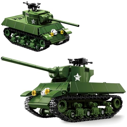 DrmBeyd Technik WW2 Panzer Klemmbausteine, M36 Jagdpanzer Modell, 506+ Teile Militär Panzer Bausteine Spielzeug Set, Kompatibel mit L***, Geschenk für Militärbegeisterte von DrmBeyd