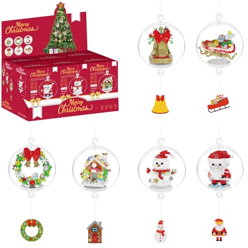 DrmBeyd Weihnachten Dekor Spielzeug Bausteine Set, Weihnachtsbaum Schmuck Micro Bausteine Geschenk, Lebkuchenhaus, Weihnachtsmann, Schlitten, Glocken, Girlanden, Schneemann, 1494+ Teile DrmBeyd Weihnachten Dekor Spielzeug Bausteine Set, Weihnachtsbaum Schmuck Micro Bausteine Geschenk, Lebkuchenhaus, Weihnachtsmann, Schlitten, Glocken, Girlanden, Schneemann, 1494+ Teile von DrmBeyd