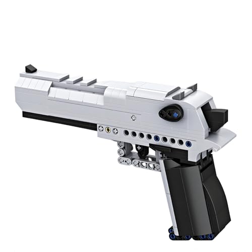 Technik Pistole Bausteine Bausatz für Desert Eagle, 415+ Teile Pistole Klemmbausteine Modell mit Sendefunktion, MOC Bausteine Militärische Waffen, Geschenke für Militärbegeisterte Technik Pistole Bausteine Bausatz für Desert Eagle, 415+ Teile Pistole Klemmbausteine Modell mit Sendefunktion, MOC Bausteine Militärische Waffen, Geschenke für Militärbegeisterte von DrmBeyd