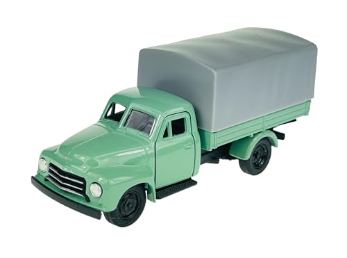 Dromader Welly 1952 Opel Blitz LKW Grun 1/34-1/39 Neu Modell Auto Old Timer von Dromader