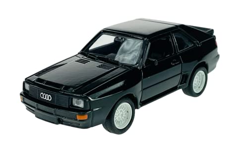 Dromader Welly A-U-D-I Sport Quattro Schwarz 1/34-1/39 Neu Metal Modell Auto Diecast von Guoml