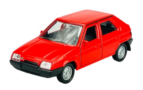 Dromader Welly Skoda Favorit Rot 1/34-1/39 Neu Modell Auto von Dromader