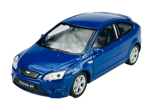 Welly Ford Focus St MK2 Blau 3 TÜrer 2009 1/34-1/39 Metal Modell Auto Die Cast Neu im Kasten von Dromader