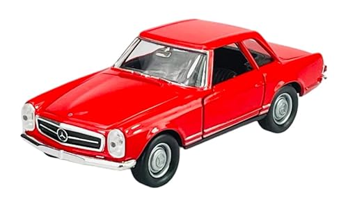Welly Mercedes-Benz 230SL Pagode Coupe Rot W113 1963-1971 1/34-1/39 Metal Modell Auto Die Cast Neu im Kasten von DROMADER