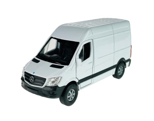 Welly Mercedes-Benz Sprinter W906 Kasten Transporter Weiss Modell 2006 Ab Facelift 2013 1/34-1/39 Modell Auto Die Cast Neu im Kasten von DROMADER