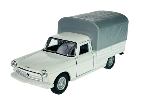 Welly Peugeot 404 Pick Up Weiss 1960-1975 ca 1/34-1/39 Metall Modell Auto Die Cast Neu im Kasten von DROMADER