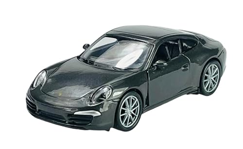 Welly Porsche 911 991 Carrera S Grau Schwarz Coupe Ab 2011 ca 1/34-1/46 Metall Modell Auto Die Cast Neu im Kasten von Guoml