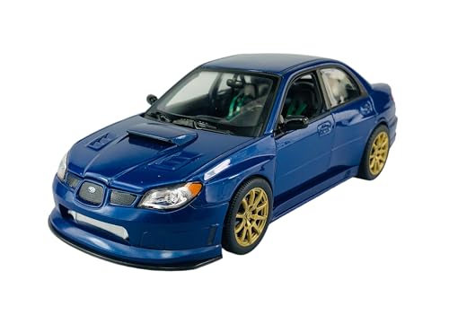 Welly Subaru Impreza WRX STI Limousine Blau 2005-2007 1/24 1:24 Die Cast Metall Modell Auto Neu im Kasten von Dromader