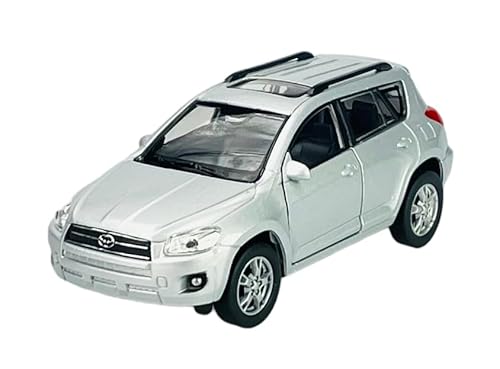 Welly Toyota RAV4 SUV Silber CA30W 2006-2013 ca 1/34-1/39 Metal Modell Auto Die Cast Neu im Kasten von Dromader