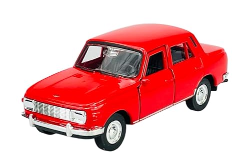 Welly Wartburg 353 Limousine Rot 1966-1989 ca 1/34-1/39 Metal Modell Auto Die Cast Neu im Kasten von Dromader