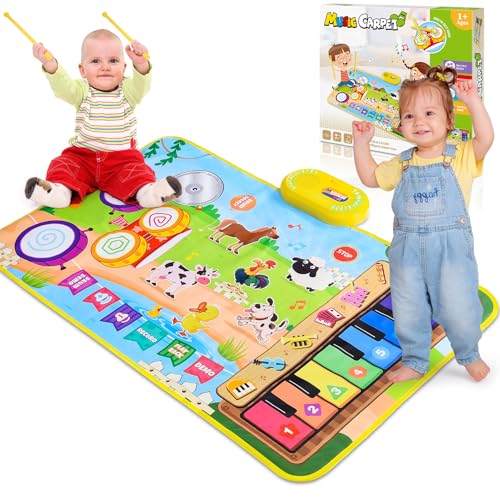 Dromlag 3 in 1 Musikmatte Kinderspielzeug 1 2 3 Jahre, Geschenk 1 Jahr Junge Mädchen 2 3 Jahre Spielzeug Ab 1-3 Jahre Junge Mädchen, Babyspielzeug Kinder Geschenke Ostergeschenke Kinder Ab 1 2 Jahre Dromlag 3 in 1 Musikmatte Kinderspielzeug 1 2 3 Jahre, Geschenk 1 Jahr Junge Mädchen 2 3 Jahre Spielzeug Ab 1-3 Jahre Junge Mädchen, Babyspielzeug Kinder Geschenke Ostergeschenke Kinder Ab 1 2 Jahre von Dromlag