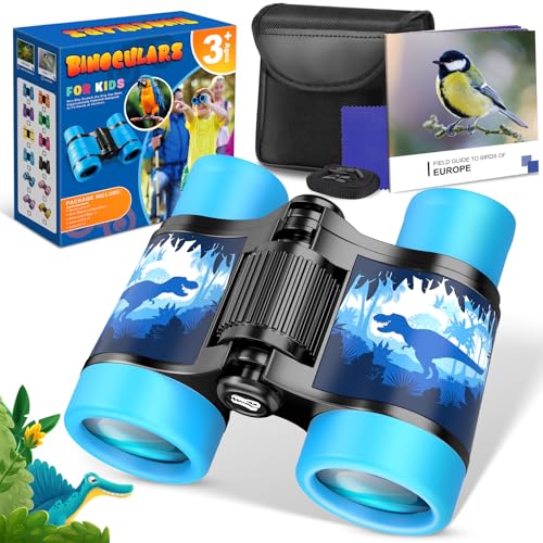 Fernglas für Kinder,Geschenke für Kinder Spielzeug ab 3 4 5-12 Jahre Jungen Geschenk Junge 4-12 Jahre Kinder Fernglas Detektiv Set Outdoor Spielzeug für Kinder Dinosaurier von Dromlag