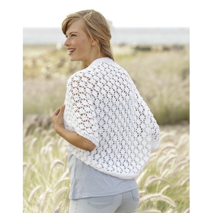 Always Cute by DROPS Design - Strickmuster mit Kit Schulterjacke mit Spitzenmuster Größen S - XXXL Always Cute by DROPS Design - Strickmuster mit Kit Schulterjacke mit Spitzenmuster Größen S - XXXL von Drops - Garnstudio