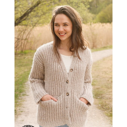 Autumn Medley Cardigan by DROPS Design - Strickmuster für Strickjacken Größe S - XXXL von Drops - Garnstudio