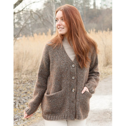 Autumn Woods Cardigan by DROPS Design - Strickmuster für Strickjacken Größe XS - XXL von Drops - Garnstudio