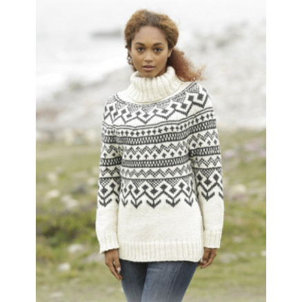 Black Ice by DROPS Design - Strickmuster mit Kit Pullover mit nordischem Muster Größen S - XXXL Black Ice by DROPS Design - Strickmuster mit Kit Pullover mit nordischem Muster Größen S - XXXL von Drops - Garnstudio