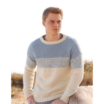 Blue Horizon by DROPS Design - Strickmuster mit Kit Männer-Pullover Größen S - XXXL Blue Horizon by DROPS Design - Strickmuster mit Kit Männer-Pullover Größen S - XXXL von Drops - Garnstudio