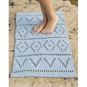 Boardwalk by DROPS Design - Häkelmuster mit Kit Vorleger 61x100 - 73x1 - 61 x 100 cm von Drops - Garnstudio