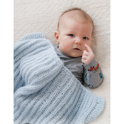 Bonne Nuit by DROPS Design - Babydecke Strickmuster 65-80 cm von Drops - Garnstudio